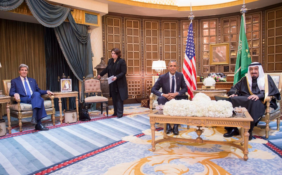 Obama and King Salman in Riyadh
