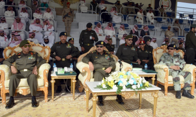 Military leaders at a ceremony in Saudi Arabia last week. 