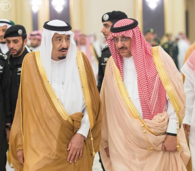 King Salman and Crown Prince Mohammed Bin Naif.