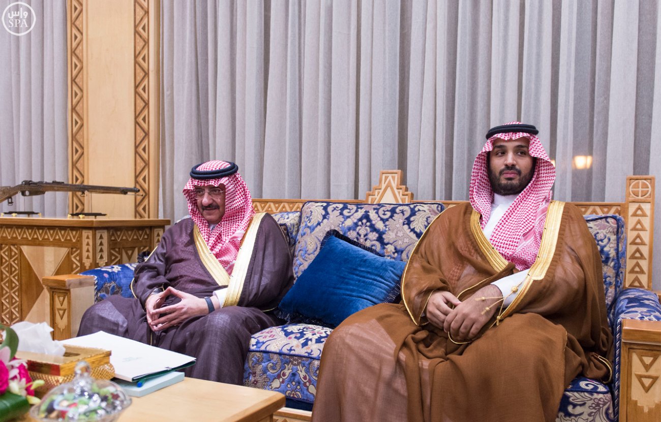 Crown Prince Mohammed bin Naif and Deputy Crown Prince Mohammed bin Salman. 