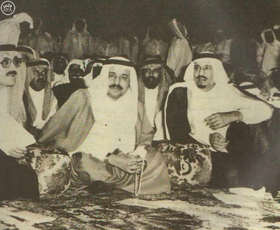 King Salman at King Saud University, 40 years ago. Photo via SPA.