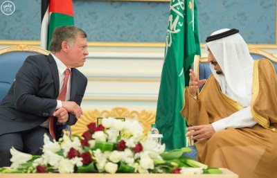 King Salman and Jordan's King Abdullah II.