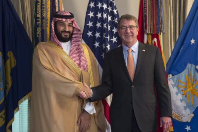 Secretary Carter and Deputy Crown Prince Mohammed bin Salman.