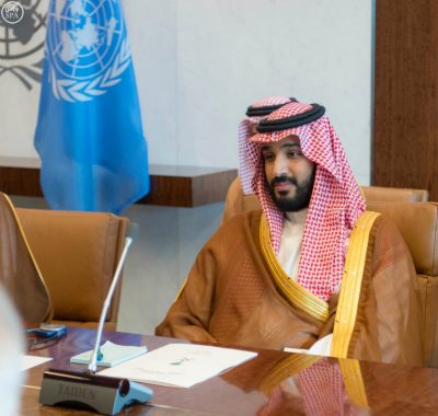 Deputy Crown Prince Mohammed bin Salman, who is in New York for business meetings, said: “I’m not angry" with the Secretary General of the U.N. 
