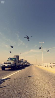GCC forces conduct an operation in Bahrain in October.