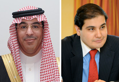 Saudi Arabia's new Minister of Culture and Information, Dr. Awad Al-Awwad, left, replaces Adel Al-Toraifi, right. 