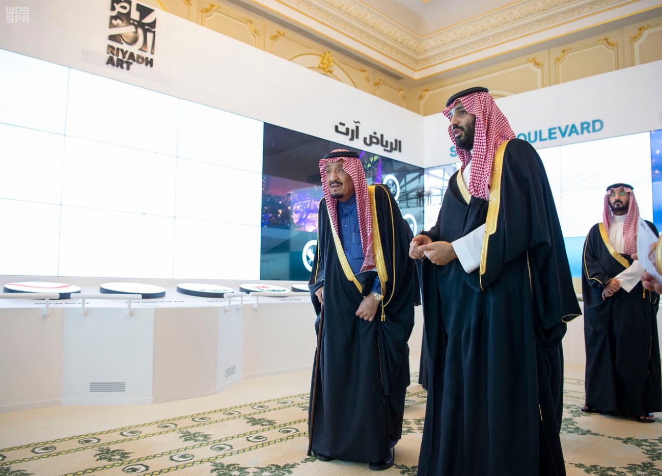 Crown Prince Mohammed bin Salman with King Salman in Riyadh.