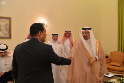 Khalid Al-Falih meets the Iraqi Minister of Industry and Minerals.