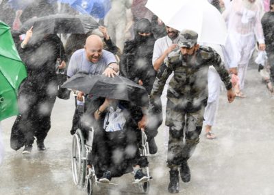Even with heavy rainfall, the Hajj went off without incident this year.