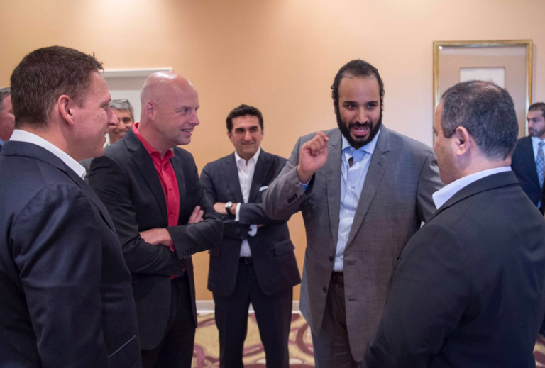 Deputy Crown Prince Mohammed bin Salman in New York with U.S. Business Leaders