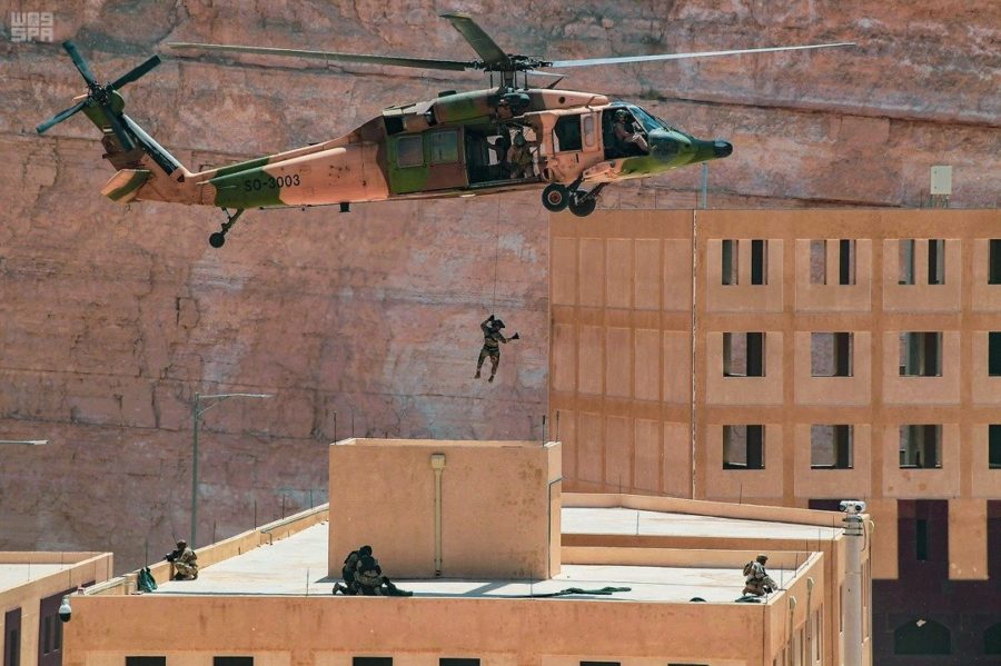 Saudi forces in a recent training exercise.